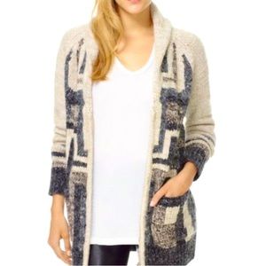 Aritzia Wilfre Free Alpaca Wool Zip up Shawl Sweater